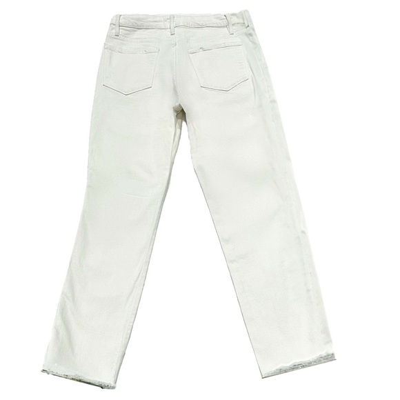 👖🤍 FRAME Le Sylvie Slender Straight Jeans | Off-White Ecru | Sz 29 #preppyvibes - Picture 2 of 8